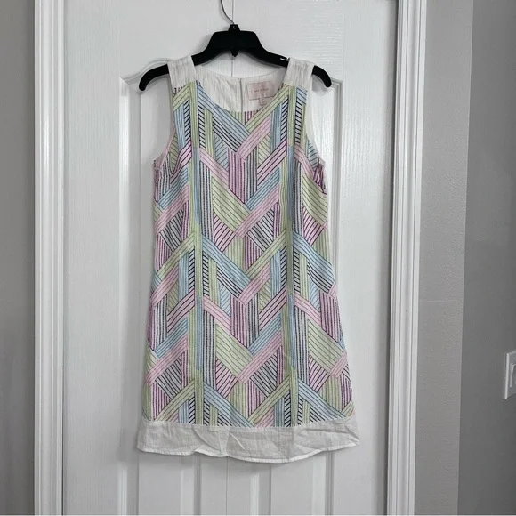 Skies Are Blue | Dresses | Skies Are Blue Womens Embroidered Sleeveless  Cotton Mini Dress White Small Beach | Poshmark